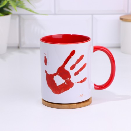 Mug, sublimation "do not take, I can, the bottom of the red color-2