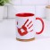 Mug, sublimation "do not take, I can, the bottom of the red color