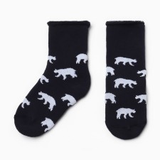 Terry socks for children, blue color, rr 18-20