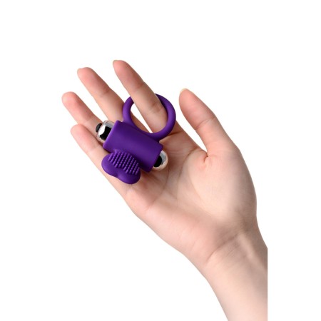 Vibrookol with cilia Jos Pery, silicone, purple, 9 cm-5