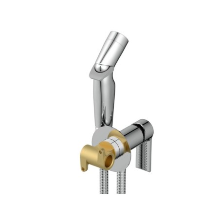 Hygienic shower mixer cersanit brasko, built -in, single -leaf, chromium