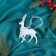 Jewelry decoration "Greatness of the Brill" 9x12.5 cm, white