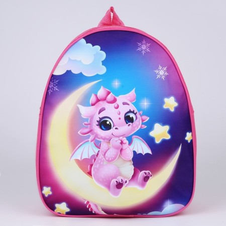 Baby backpack "Dragon on the Moon", 30*25 cm-1