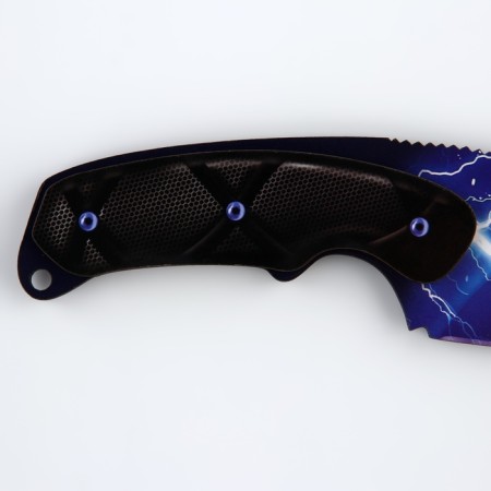 Souvenir wooden knife with a blade “Lightning” hook, 22 cm-4