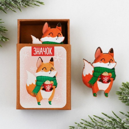 Icon in the box "fox", 5 x 4 cm-1