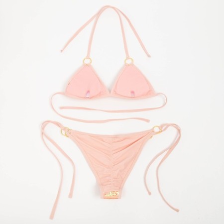 Separate Minaku swimsuit with sequins pink color, size 46-7