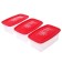 A set of rectangular containers for freezing Morozko products, 1 l, 3 pcs, color mix