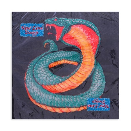 Paper Nev Line Design “Snake on Black” 3 layers, 33x33, 20 pcs.-2