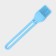 Dulyan brush "Duet", 27.5 × 5 × 1.5 cm, blue color