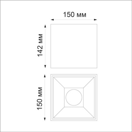 RECTE lamp, 30W LED 4000K, 2160LM, white color, IP20-1