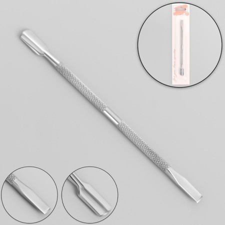 The chaber is bilateral, the blade is straight/concave, 13 cm, on the blister, the color is silver