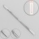 The chaber is bilateral, the blade is straight/concave, 13 cm, on the blister, the color is silver