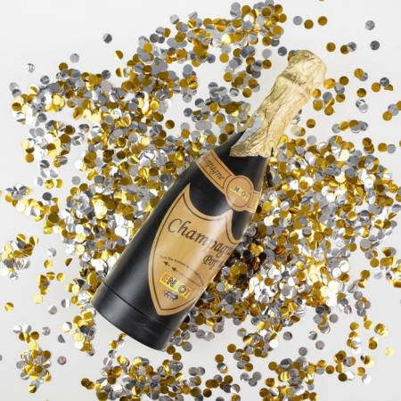 Pneumochlopushka bottle of champagne, circles foil, 40 cm-1