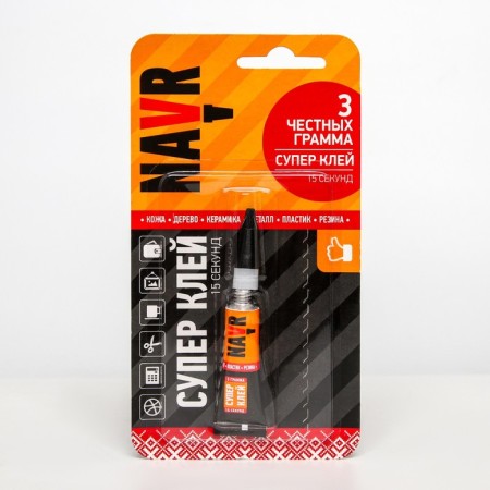 Super glue "NAVR", 3 g