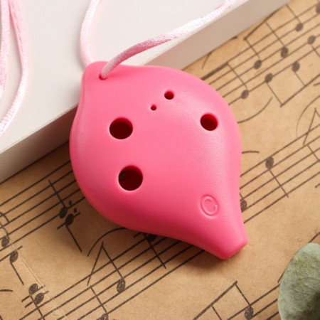 Owarin Music Life 6 holes, pink, 6.7 x 4 x 3.2 cm-1