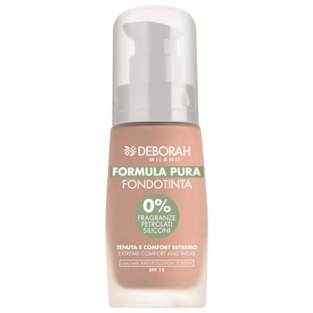 The foundation base of Deborah Milano Formula Pura Foundation, tone 2.1 vanilla, 30 ml