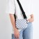 Youth bag with a zipper, gray color