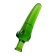 Unrealistic phallimitator Sexus Glass, glass, green, 13.5 cm