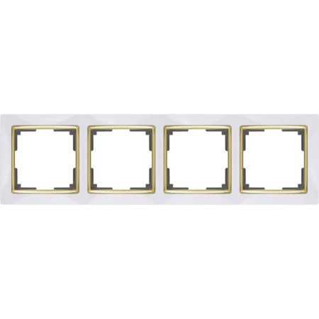 Frame for 4 posts WL03-FRAME-04-WHITE-GD, Color Gold, White