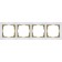 Frame for 4 posts WL03-FRAME-04-WHITE-GD, Color Gold, White