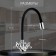 Kitchen intake Zein Z2104, two -wound, silicone spout, black/chromium