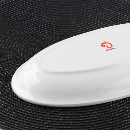 Oval shade oval "owl", 28.2 × 14.5 × 3.5 cm, white color-2