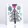 Laminated, "drawn Christmas tree" 26 x 32 x 12
