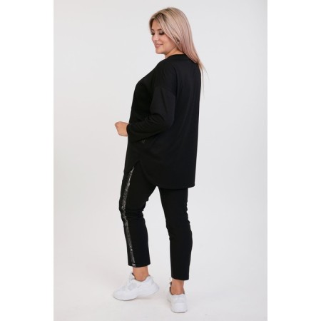 Women's tunic, size 56, black color-3