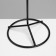 Turnushka, 2 tiers of 6 hooks, 21.5 × 21.5 × 41 cm, black color