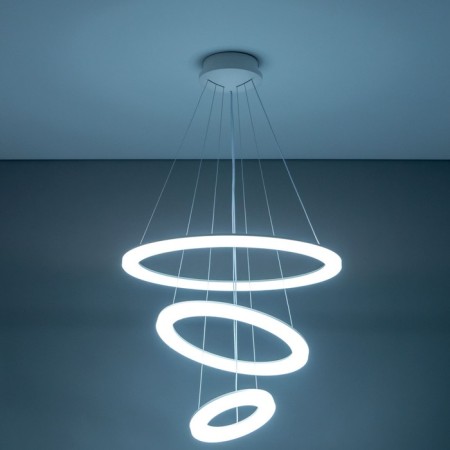 Suspended lamp Citilux "Electron" CL710A104S, 65x65x40 cm, 1x104W, LED, white color-14