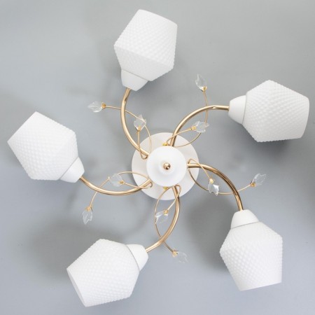 Ruxi chandelier 5he27 40W white-gold 56x56x28 cm Bayerlux-3