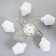 Ruxi chandelier 5he27 40W white-gold 56x56x28 cm Bayerlux