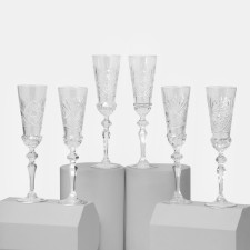 Set of crystal glasses, 190 ml