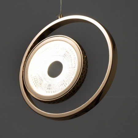 Lamp Bayerlux "Inard" LED 12W gold 22.5x2.5x22.5 cm-4