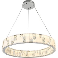 Suspension lamp STILFORT 4015/09/08P Cerruti, 1x80W, LED, 800x800 mm, remote control, 2800-6500K, 5900LM, chromium color
