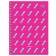 Notebook A6, 120 sheets in a cage on the crest "Barbie Style", a solid cover, matte lamination, selective varnish, mix