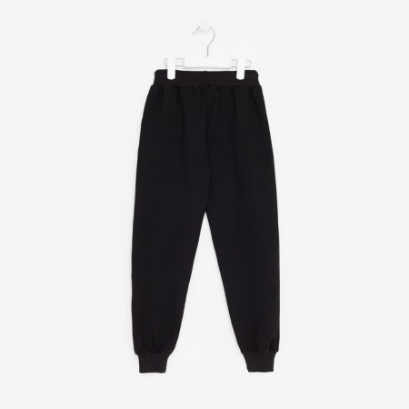 Kit for children (sweatshirt, trousers), beige/black mix, height 152 cm-10