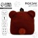 Baby backpack for the girl "Bear", plush