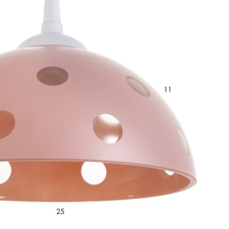 Lamp Bayerlux cap "Silvy" 1 lamp E27 40W Pink d.250-4