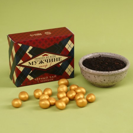 Gift set "Real Men", tea, cream-cells, nuts in chocolate-2