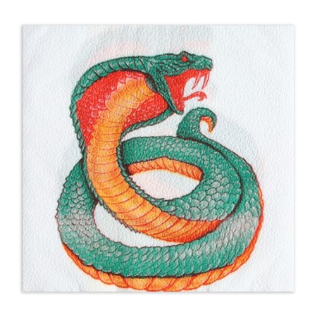 Paper Nev Line Fresco “Snake on White” 2 layers, 33x33, 20 pcs.-4