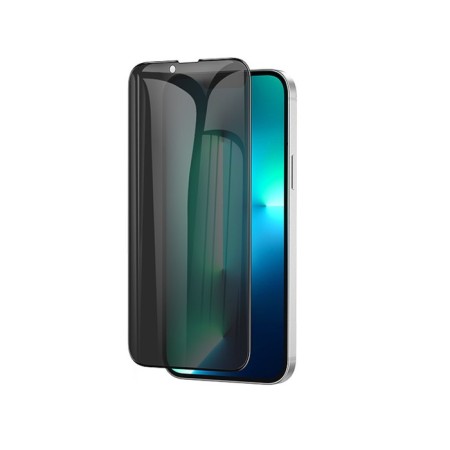 Hoco A25 Protective Glass, for iPhone 13/13 Pro, anti -spy, anti -print, black frame-1