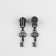Automatic lock for lightning "Spiral", No. 5, decorative, 10 pcs, black nickel color