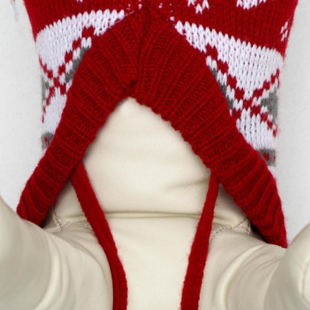 Sweater "Running Deer", S (DS 23, Osh 23, OG 26-45 cm), burgundy-4