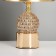 Table lamp "Koan" 1x40W E27+LED 5W backlight gold 18x18x30cm