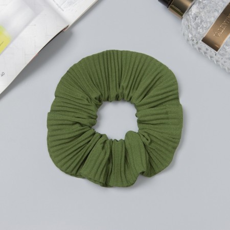 Hair elastic band "Orbit" Classics, 12 cm, green-1