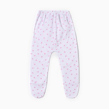 Children's sliders, white color/hearts, height 62-3
