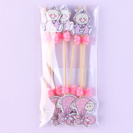 Skewers "Lyalki", gender, pink, in a set of 6 pieces-5