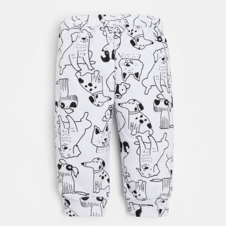 Set: jumper and pants crumb I "DOGS", height 80-86 cm, orange/white color-7
