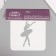 Plastic stencil "Ballet", 15x15 cm